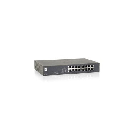 Cable Wholesale 16 Port 10/100 Fast Ethernet Switch, Matte Grey, Auto-negotiation 71X5-00116